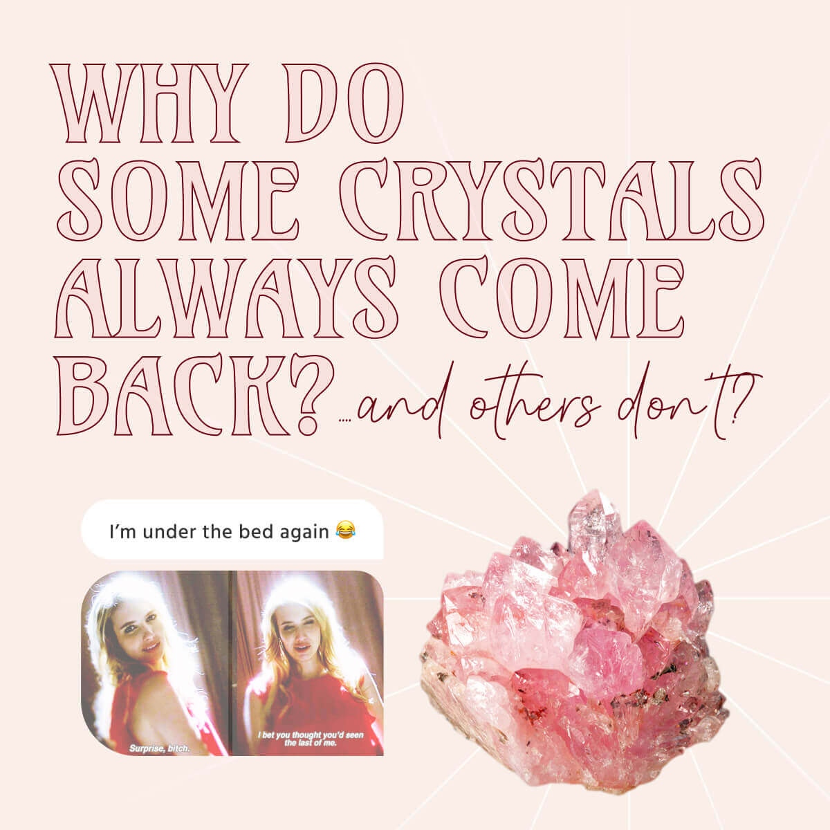 What does it mean if you lose a crystal?
